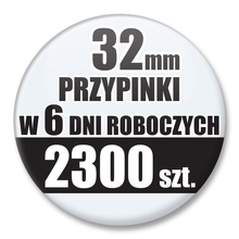 Przypinki Na Zamówienie w 6 dni / 32mm 2300 szt. / Buttony Badziki / Twój Wzór Logo Foto Projekt