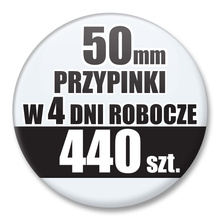 Przypinki Na Zamówienie w 4 dni / 50mm 440 szt. / Buttony Badziki / Twój Wzór Logo Foto Projekt