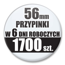 Przypinki Na Zamówienie w 6 dni / 56mm 1700 szt. / Buttony Badziki / Twój Wzór Logo Foto Projekt