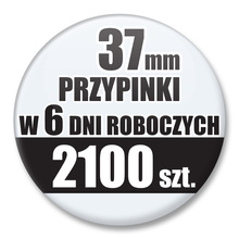 Przypinki Na Zamówienie w 6 dni / 37mm 2100 szt. / Buttony Badziki / Twój Wzór Logo Foto Projekt