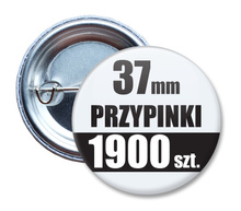 Przypinki Na Zamówienie w 5 dni / 37mm 1900 szt. / Buttony Badziki / Twój Wzór Logo Foto Projekt