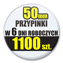 Przypinki Na Zamówienie w 6 dni / 50mm 1100 szt. / Buttony Badziki / Twój Wzór Logo Foto Projekt