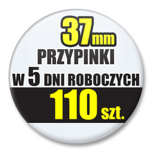 Przypinki Na Zamówienie w 5 dni / 37mm 110 szt. / Buttony Badziki / Twój Wzór Logo Foto Projekt