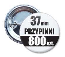 Przypinki Na Zamówienie w 4 dni / 37mm 800 szt. / Buttony Badziki / Twój Wzór Logo Foto Projekt