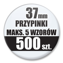 Przypinki Na Zamówienie / 37mm 500 szt. / Maksimum 5 Wzorów W Komplecie.