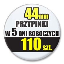 Przypinki Na Zamówienie w 5 dni / 44mm 110 szt. / Buttony Badziki / Twój Wzór Logo Foto Projekt