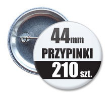 Przypinki Na Zamówienie w 3 dni / 44mm 210 szt. / Buttony Badziki / Twój Wzór Logo Foto Projekt