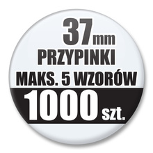 Przypinki Na Zamówienie / 37mm 1000 szt. / Maksimum 5 Wzorów W Komplecie.