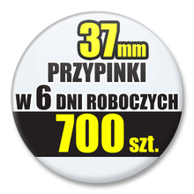 Przypinki Na Zamówienie w 6 dni / 37mm 700 szt. / Buttony Badziki / Twój Wzór Logo Foto Projekt