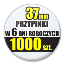 Przypinki Na Zamówienie w 6 dni / 37mm 1000 szt. / Buttony Badziki / Twój Wzór Logo Foto Projekt